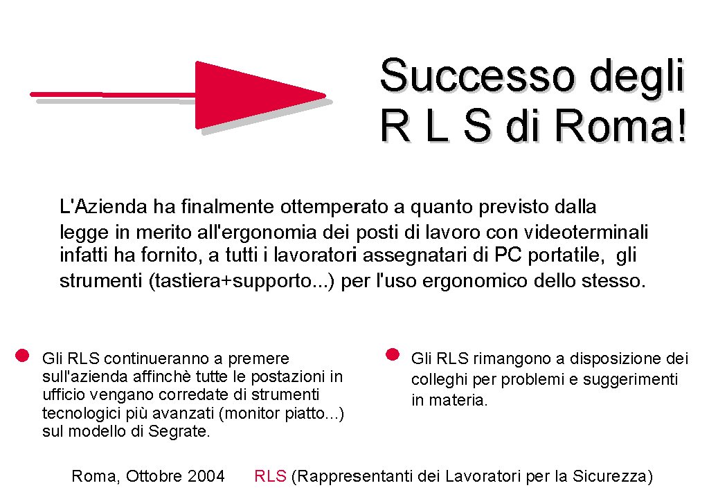 SUCCESSO DEGLI RLS DI ROMA!