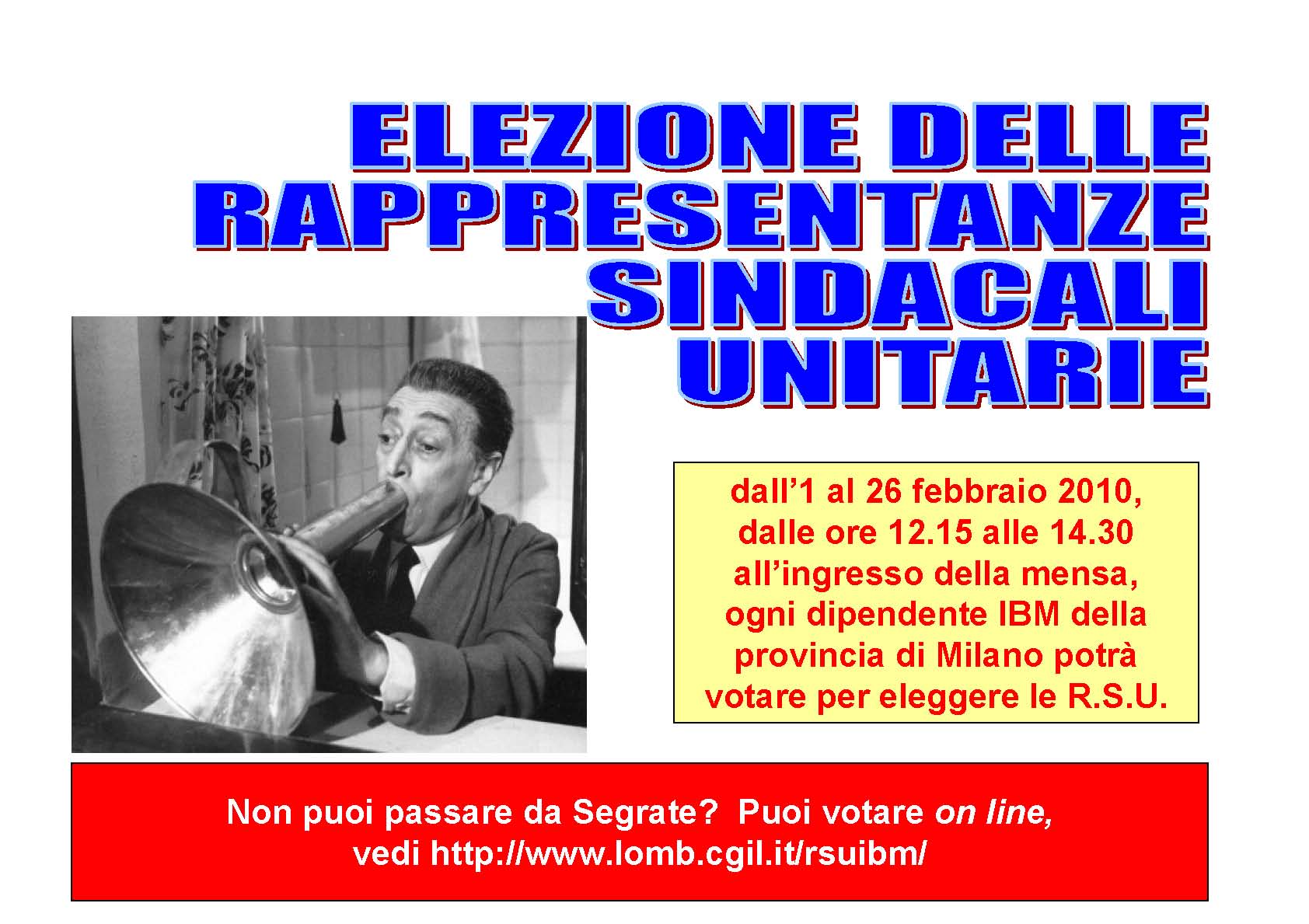 Elezione RSU Milano-Segrate 1-26/2/2010