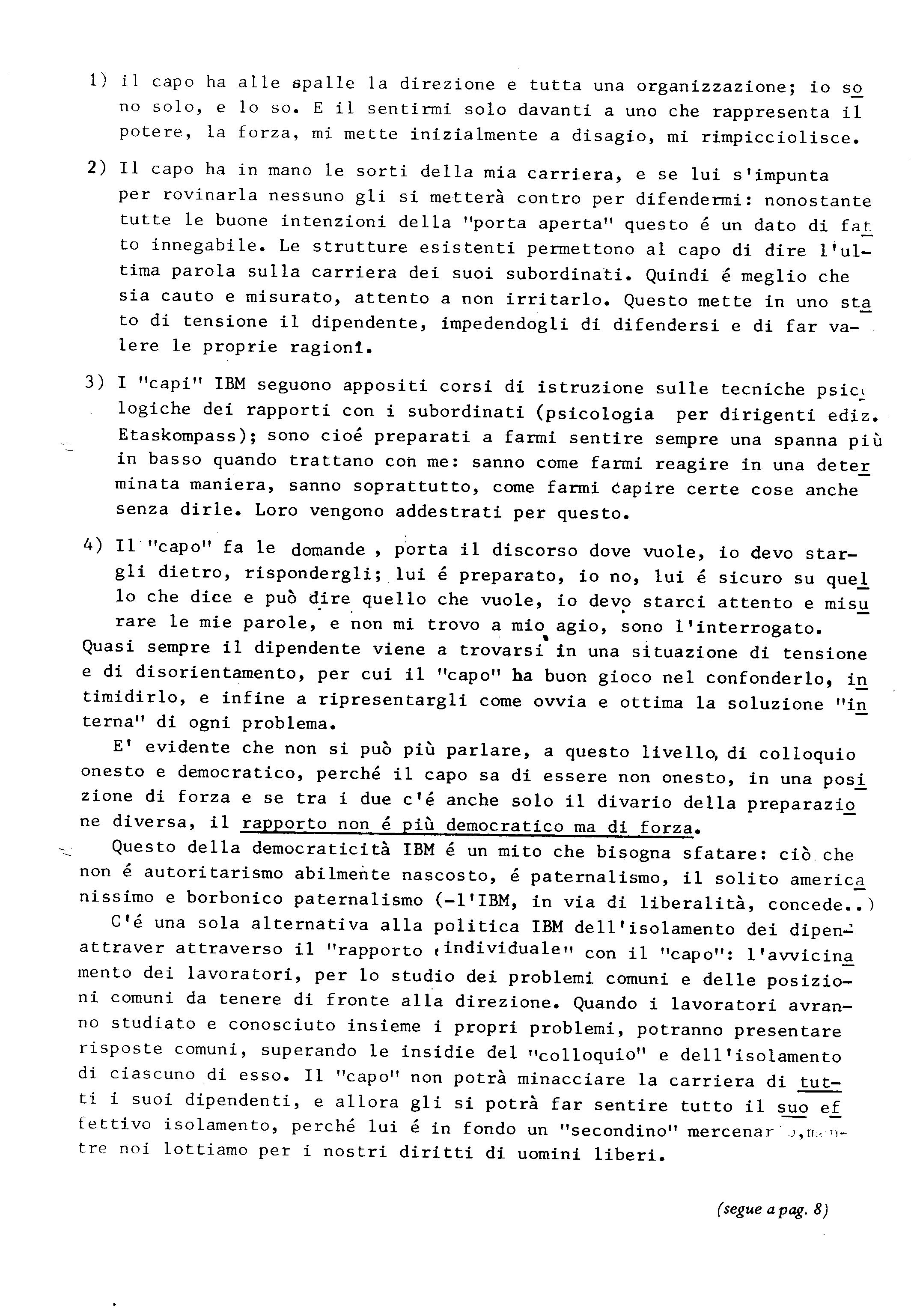 Dibattito - periodico della s.a.s. FIM CISL IBM Tolmezzo - Gennaio 1969