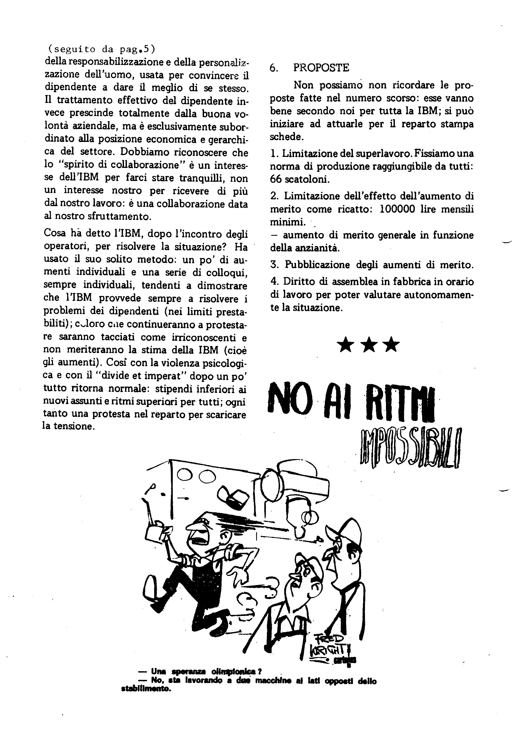 Dibattito - periodico della s.a.s. FIM CISL IBM - Maggio  1969