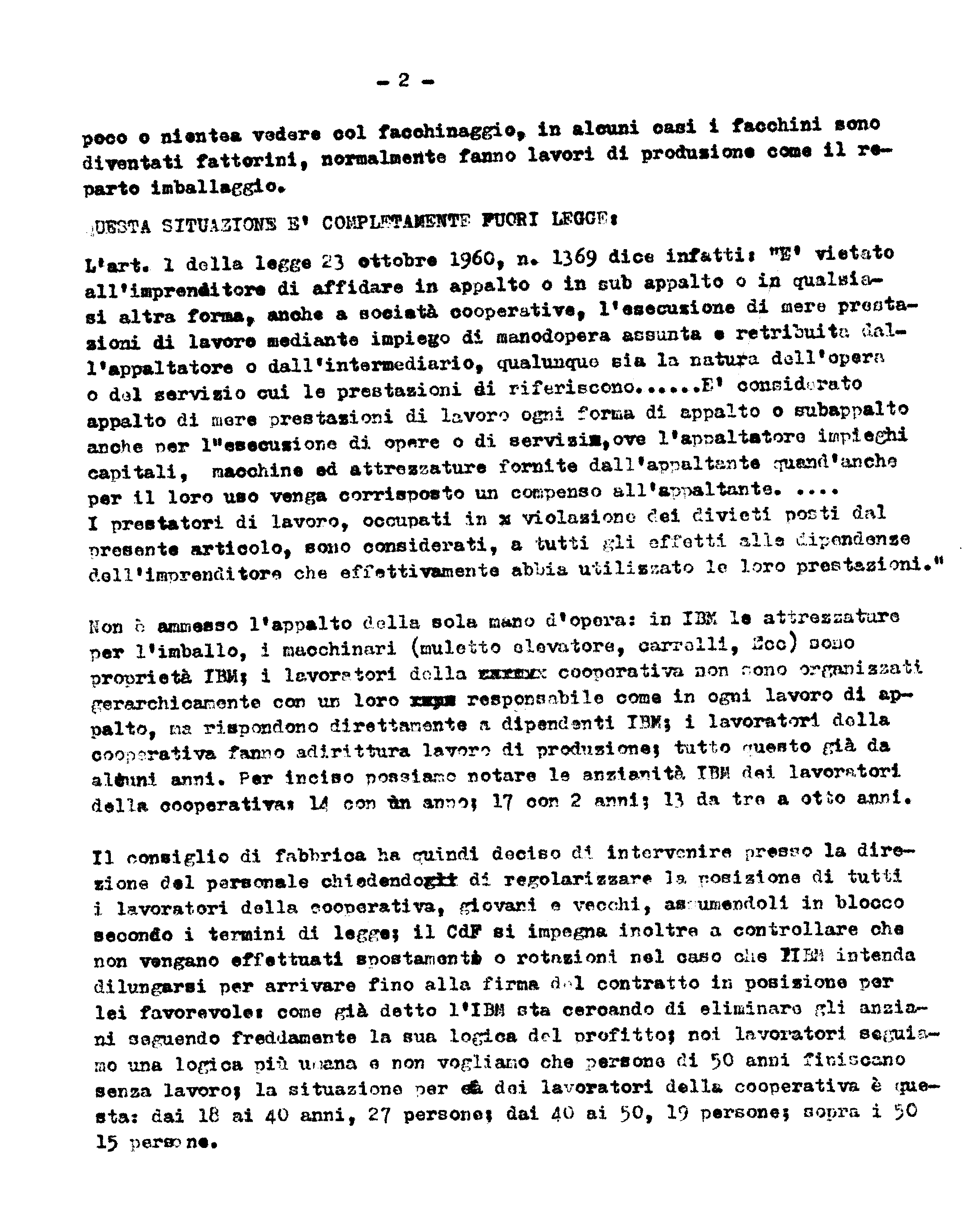 Appalti in IBM 26/02/1973