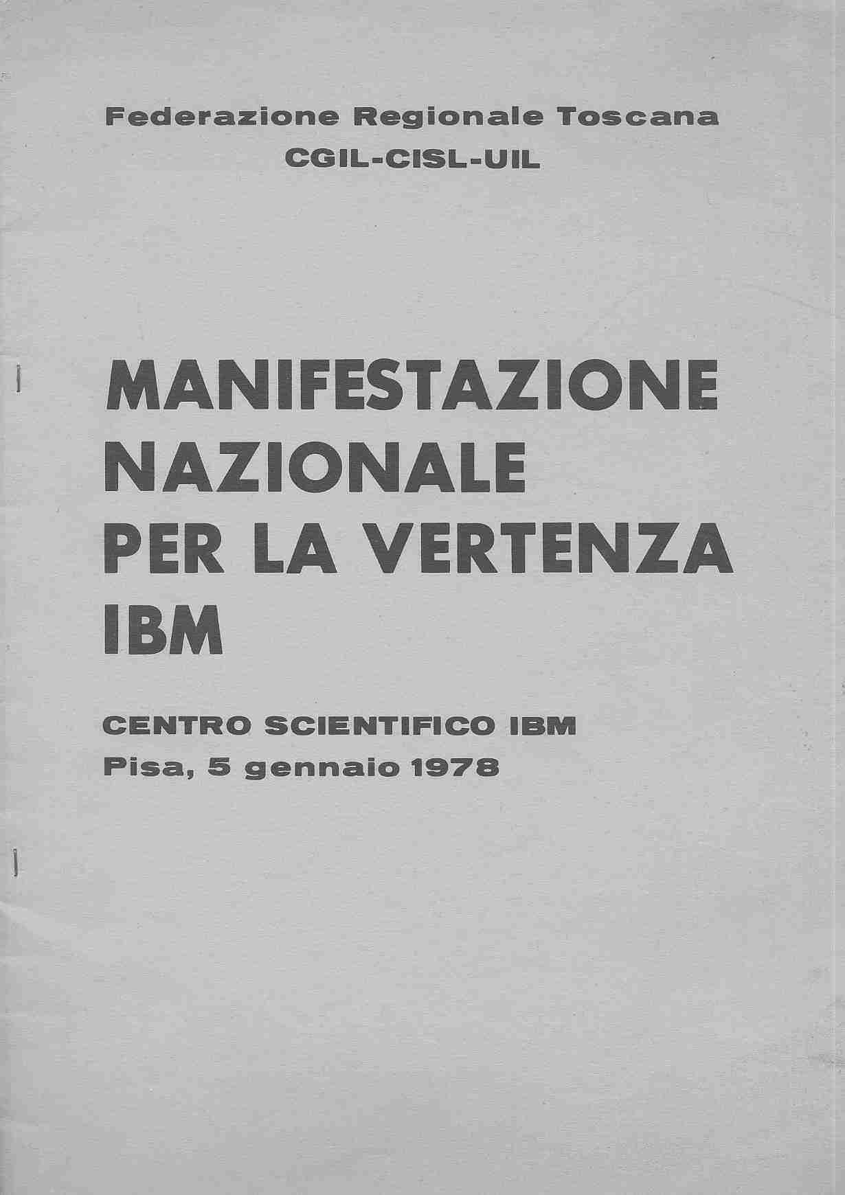 Manifestazione nazionale per la vertenza IBM - 01